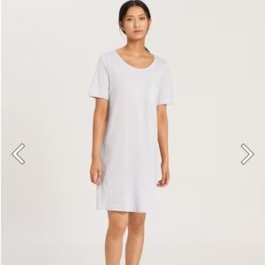 Hanro Cotton Deluxe Sleepshirt Blue Glow Small NWT